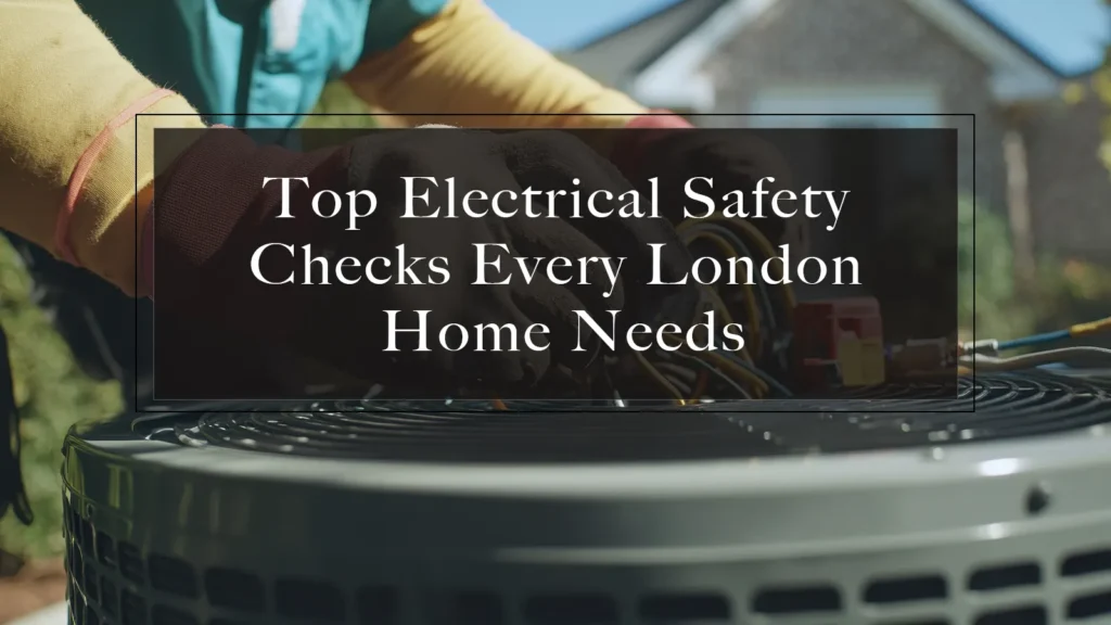 Essential electrical safety checks for homes in London for a secure living space.