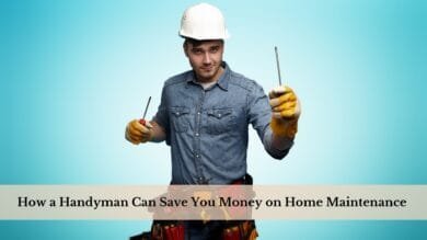 Homeowner using routine maintenance to save money on repairs with handyman support.