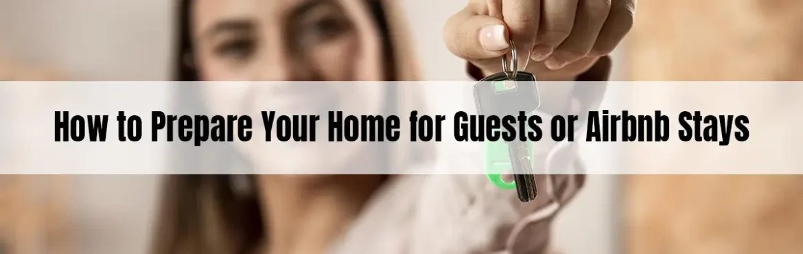 Prepare your home for guests – woman holding a key ready for Airbnb visitors in Central London.