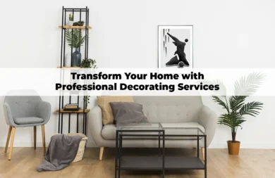 Modern living room transformed with professional decorating services in Central London