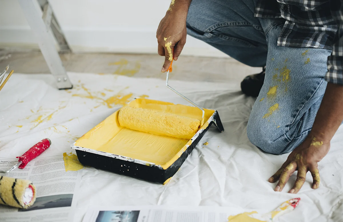 Handyman providing painting and decorating services to transform a London home