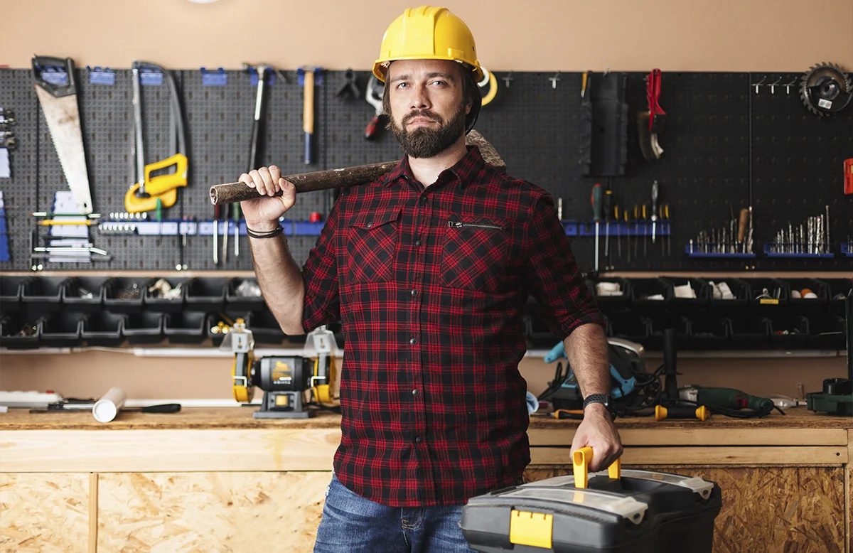 Painting and decorating tools used for professional home improvement in Central London