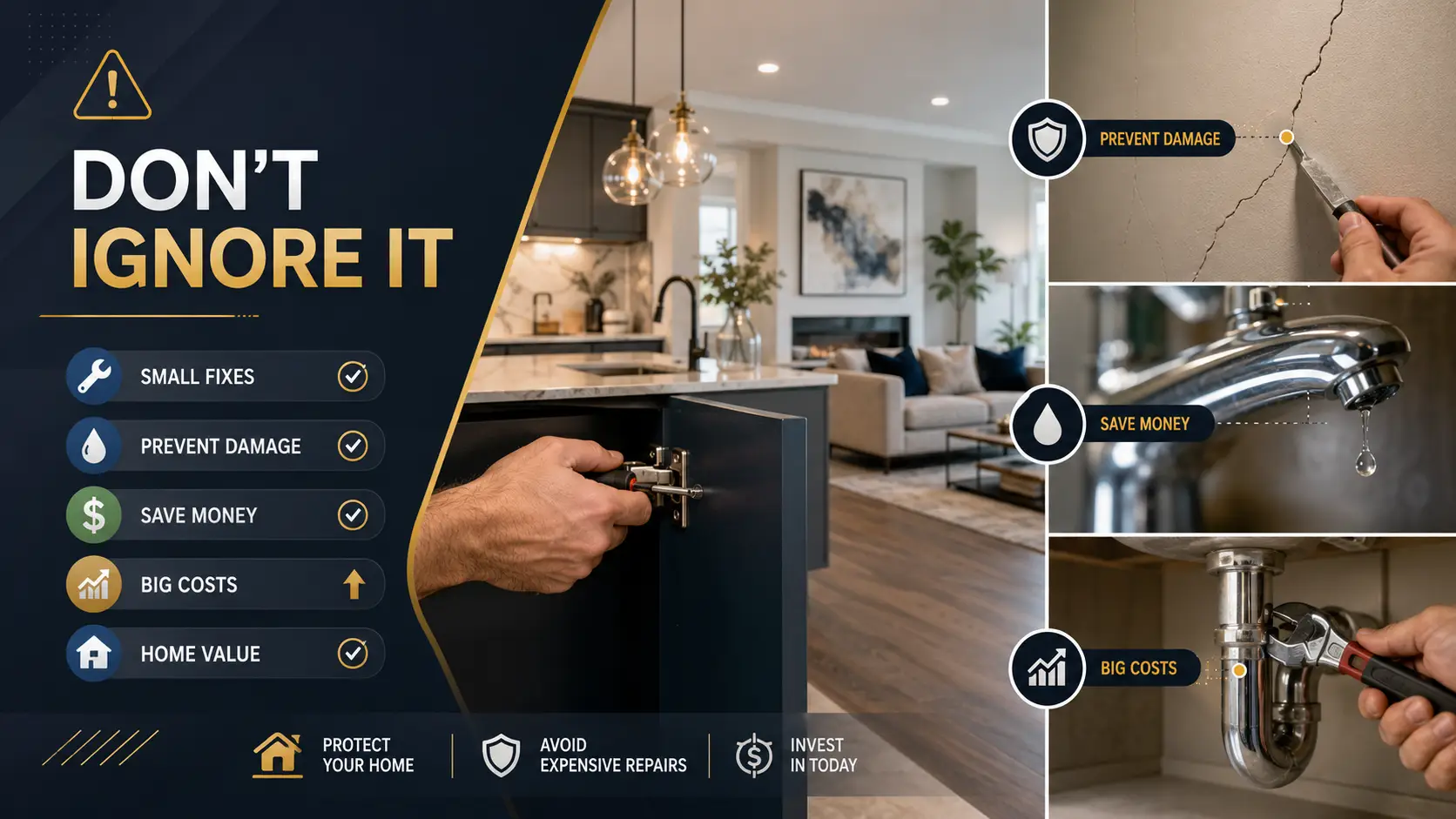 Handyman carrying out small home repairs inside a modern London property